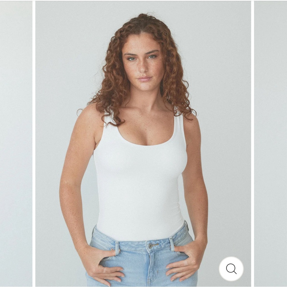 KLASSY NETWORK BAMBOO SQUARE NECK TANK BRAMISUIT